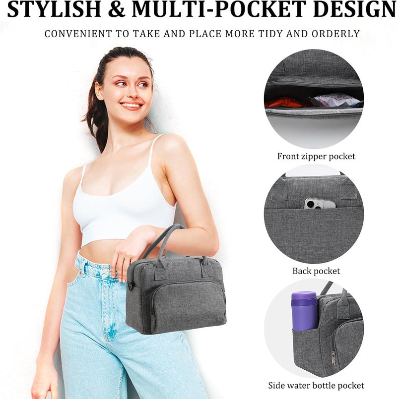 MEXS Insulated Lunch Bag for Women Men Large Reusable Lunch Box Adult Leakproof Portable Cooler Tote Bags for Work Picnic - Image 3